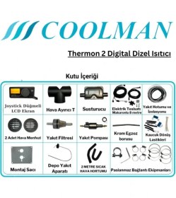Resim Coolman Webasto Tipi Thermon 2 Digital Dizel Isıtıcı 2.8 Kw (12-24V) 