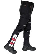 Resim Ysf WorkWear İş Market Kışlık Siyah Içi Polarlı Unisex Softshell Motorcu Pantolonu 