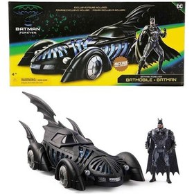 Resim Batman Forever Retro Collection - 50 Cm Dev Batmobile Ve Batman Figür Seti 