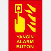 Resim Ekstrafix Yf070 12X25 Fosforlu Yangın Alarm Butonu 
