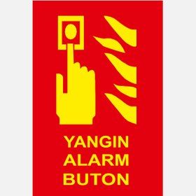 Resim Ekstrafix Yf070 12X25 Fosforlu Yangın Alarm Butonu 