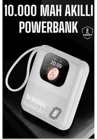 Resim Powerbank Ekranlı Çok Fonksiyonlu Müzik Dinleme Kitap Okuma Siyah 