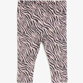 Resim Kız Bebek Zebra Desenli Tayt 