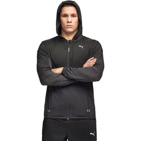 Resim Puma Flex Fabric Mix Jacket Erkek Siyah Koşu Ceketi 