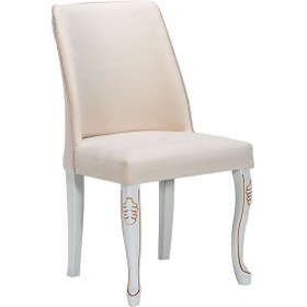 Resim Modalife Hürrem Salon Yemek Mutfak Sandalyesi Krem 
