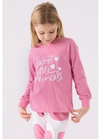 Resim Roly Poly 3470 Sweet Little Princess Kız Çocuk Karanfil Uzun Kol Pijama Takım Karanfil 