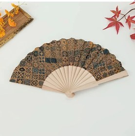 Resim Willowhaven Retro Portekiz Mantar Katlanır Yelpaze Bohem Tarzı Kadife Yüzeyli İç Dekorasyon Seyahat 