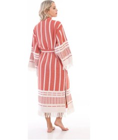 Resim Astrea %100 Pamuk Peştemal Bornoz Çok Renkli 