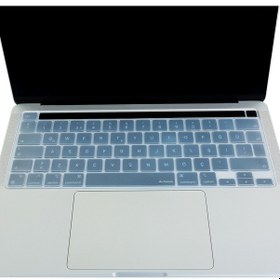 Resim Macbook Pro Klavye Koruyucu M1-m2 13inç Us-abd İngilizce Touchbarlı A2338 A2289 A2251 A2141 Uyumlu Şeffaf 