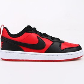 Resim Nike Siyah - Kırmızı Erkek Çocuk Yürüyüş Ayakkabısı DV5456-600 COURT BOROUGH LOW GS 