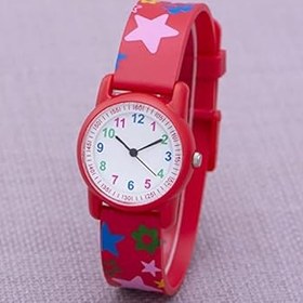 Resim Şık Yıldız Çiçek Motifli Analog 6-13 Yaş Çocuk Kol Saati ST-303845 