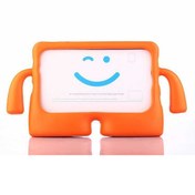 Resim iPad Uyumlu 9.Nesil 10.2 İnç 2021 Uyumlu Kılıf Standlı ve Tutma Kollu Yumuşak Silikon Çocuk Tablet Kılıfı 