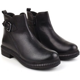 Resim Castle Black 20913-1 Termo Taban Hakiki Deri Günlük Kadın Bot 001 