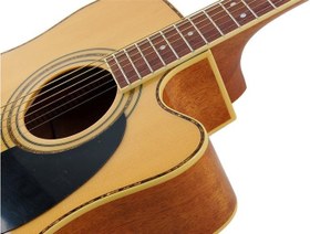 Resim Cort AD880CENAT Elektro Akustik Gitar | Çantalı Natürel - Ladin Kapak 