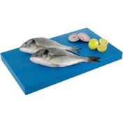 Resim Türkay Polietilen Kesim Tahtası Et Meyve Kesme Levhası 40x25x4 Cm Mavi 