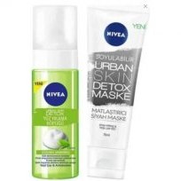 Resim Nivea Urban Skin Detox Yüz Yıkama Köpüğü 150ML+DETOX Maske 75ML 