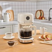 Resim Karaca Multibrew Retro Filtre Kahve Makinesi Cream 