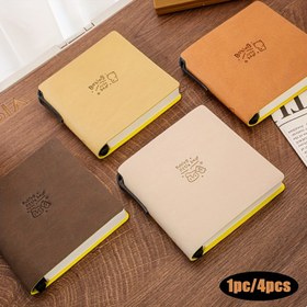 Resim 1 adet/4 adet, 224 sayfa, Taşınabilir Cep Defteri - Kalemli Yumuşak Suni Deri Not Defterleri, Planlayıcı, Çizim Kitabı, Kalın Boş Marker Kılavuzu, Program Defteri, Seyahat Dergisi, Ofis ve Malzemeler, Mükemmel Hediye 