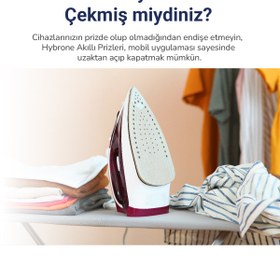 Resim Hybrone Akım Korumalı Ikili Wi-fi Akıllı Priz, 16 Amper, Enerji Izleme, Çocuk Kilidi, Uzaktan Kontrol 