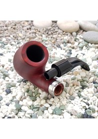 Resim Falconetti 9 MM Metal Bilezikli Maun Lake Ahşap Pipo Py69 