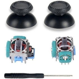 Resim Ps5 Oyun Kumandası İçin Rocker Cap Tornavidalı 5'i 1'de 1 Sağ Sol Analog 3d Joystick Başparmak Çubuğu Onarım Sensörü Modül Parçası 