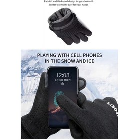 Resim Lenscape Polar Eldiven Soğuk Hava Dokunmatik Kışlık Spor Motosiklet Asker Taktik Kar Eldiveni 