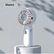 Resim Mini Usb Şarj Edilebilir Pil İle Çalışan 3 Hızlı Vantilatör Beyaz 