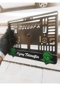 Resim Motorsiklet Plakalık Uyumlu Lazer Kesim Pleksi / Nınja Plakalık / Isimli Plakalık 