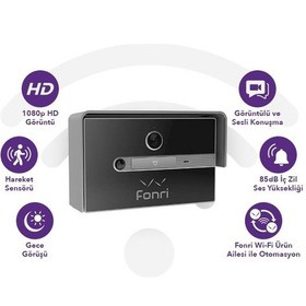 Resim Fonri Wf3-el3-0502-02 Wıfı Kablosuz Akıllı Kapı Zili 