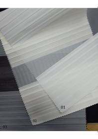 Resim As Perde Geniş Plise Zebra Perde 