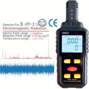 Resim 3'ü 1 Arada EMF Metre Radyasyon Dedektörü Elektromanyetik Alan Kişi Radyasyon Dozimetresi Sayacı Doz Alarmı 
