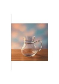 Resim Keyf Çay Borosilikat Çizgili Cam Bardağı Seti 200ml Renkli 