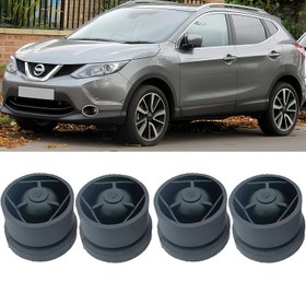 Resim 1 Adet/4 Adet Motor Kapağı Toz Örtüsü Lastik Ped 