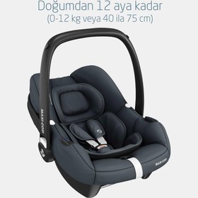 Resim Maxi-Cosi Cabrio Fix I-Size ADAC'lı Bebek Oto Koltuğu ve Ana Kucağı 0-13kg Essential Graphite 