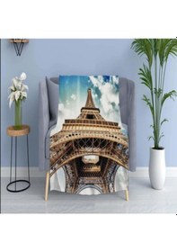 Resim Paris Sofistike Pamuk Rahat Polar Tv Battaniyesi 