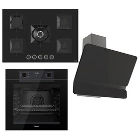 Resim Ferre Fryart Serisi Siyah Ankastre Set SS035 - QEP63CS - D080 