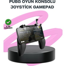 Resim SiHako Pubg Mobile Için Tetikleyicili Joystickli Telefon Gamepadi 