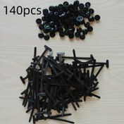 Resim 140 Adet Çok Amaçlı Kablo Bağı Kelepçesi Sabitleme Çivileri, Dayanıklı Naylon Kablo Bağı Tokası - Kendinden Kilitli Fermuar Tutucu, Otomotiv Tamiri, Kablo Yönetimi ve Ev İçi Çok Amaçlı Araçlar İçin Uygun 