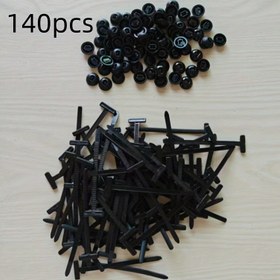 Resim 140 Adet Çok Amaçlı Kablo Bağı Kelepçesi Sabitleme Çivileri, Dayanıklı Naylon Kablo Bağı Tokası - Kendinden Kilitli Fermuar Tutucu, Otomotiv Tamiri, Kablo Yönetimi ve Ev İçi Çok Amaçlı Araçlar İçin Uygun 