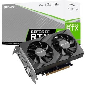 Resim Pny GeForce RTX3050 Verto Dual Fan VCG30506DFXPB1 6GB GDDR6 96Bit DX12 Gaming (Oyuncu) Ekran Kartı 