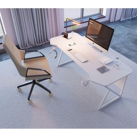 Resim Michael Brean Özel Tasarım 140 Cm Oyuncu Masası Bardaklı Ve Kulaklık Tutucu 