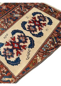 Resim El Dokuma İmzalı Çanakkale Dobag Halısı 102x147 Kök Boya %100 Yün Halı Kiremit 