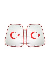 Resim Ay Yıldız Oto Ön Cam Güneşliği Oto Güneş Gözlüğü - Universal 
