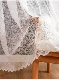 Resim Buz Kırığı Desen, Salon Mutfak Balkon Perdesi 1X3 Sık Pile, 280 x 250 