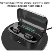 Resim Kosona G6s Tws Kulaklık Siyah - Dijital Göstergeli 3500mah Power Bank İle Kablosuz Şarj, Bt5.0, 8d Stereo, Ipx7 Su Geçirmez 