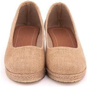 Resim Star Tombis Gerçek Elişi Günlük Rahat 3cm Anne Ayakkabısı Dolgu Topuklu Handmade Hasır 