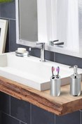 Resim AymeGrup Sabunluk + Diş Fırçalık Set Üstü Banyo Seti 