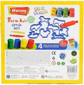 Resim ERN-588 Heroes Orta Kutulu Çiftlik Oyun Hamuru Seti 