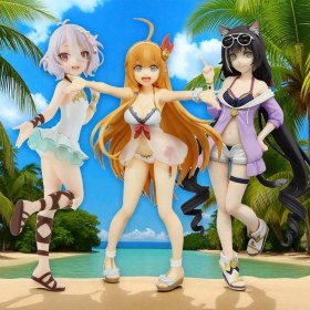 Resim Princess Connect Re:dive 3lü Anime Figür Seti Pecorine Kokoro Kailu Koleksiyon Oyuncak Biblo +16 Yaş Princess Bride 