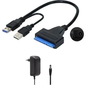 Resim Mena Rise USB 3.0 2.5 3.5 Inç Sata SSD HDD Hard Disk Çevirici Dönüştürücü + Adaptör 